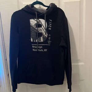 Abercrombie & Fitch Size Medium black hooded sweatshirt